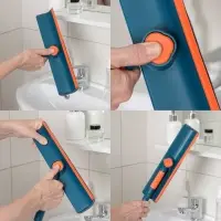 Щётка для окон, телескопическая ручка 68 (102) см, насадка из микрофибры 28&times;7 см