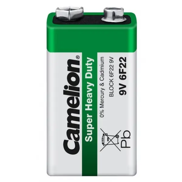 Батарейка Camelion Super Крона 6F22 Shrink 1 Heavy Duty 9V (1/12/480) Батарейка Camelion Super Крона 6F22 Shrink 1 Heavy Duty 9V (1/12/480)