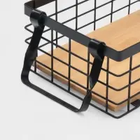 Корзина универсальная SAVANNA &laquo;Эстетика&raquo;, 25&times;18.3&times;10 см, чёрная