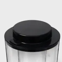 Башня пивная WoodPlast, колба 3 л, ёмкость для льда 3 л, 18.5&times;18.5&times;54 см, пластик, чёрная, коричневая