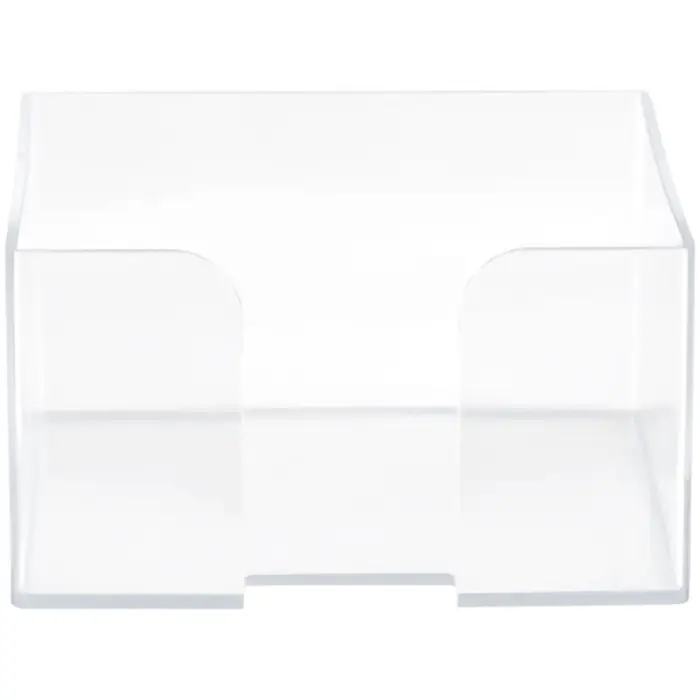 Подставка для бумажного блока 90 х 90 х 50 мм "Доступный офис" Calligrata, прозрачная