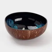 Чаша &laquo;Стрекоза&raquo;, 14&times;14&times;6 см, кокос