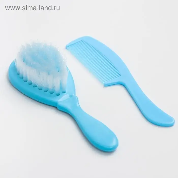 Детские расчёски Крошка Я, набор 2 шт., от 0 мес., цвета МИКС Детские расчёски Крошка Я, набор 2 шт., от 0 мес., цвета МИКС