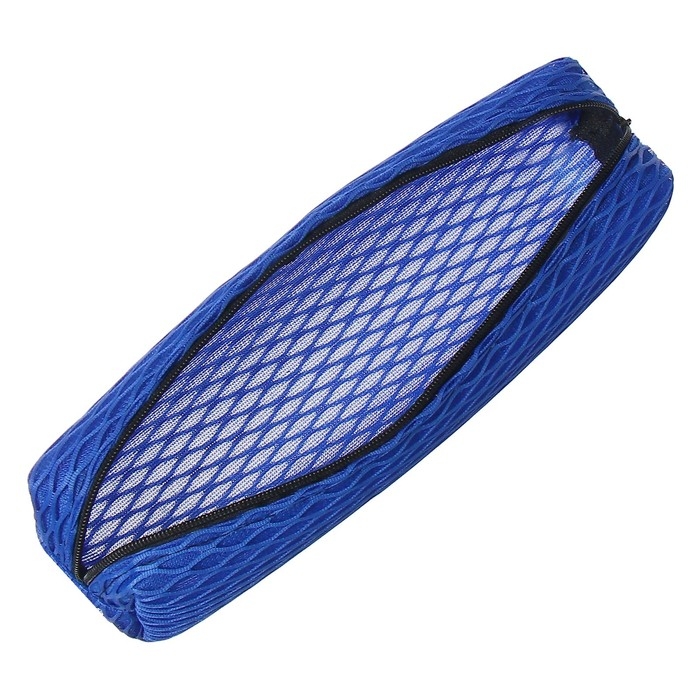 Пенал школьный на молнии Calligrata Пенал школьный на молнии Calligrata "Сетка", синий