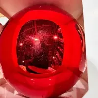 Оформительский шар Finery, 10 см, глянцевый красный