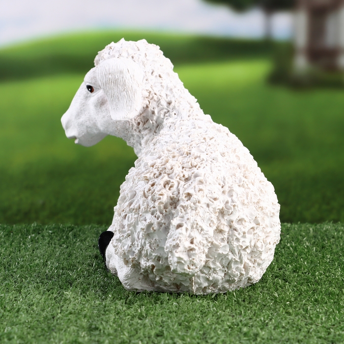 Садовая фигура  Садовая фигура "Ягненок лежит" 29х15х17см