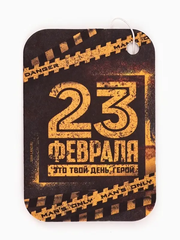Ароматизатор в автомобиль &laquo;23 февраля&raquo;, аромат цитрус