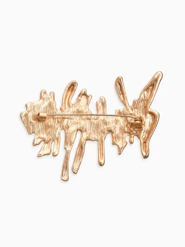 Брошь корейский стиль «Столоктиты», цвет золото Брошь корейский стиль «Столоктиты», цвет золото