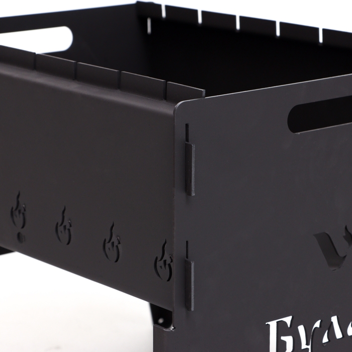 Мангал разборный  "Булава" мини, с сумкой, толщина металла 2 мм, 40 х 30 х 32 см