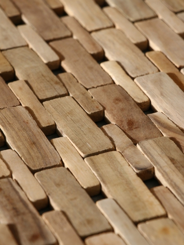 Коврик из тикового дерева, 40х30х0,7 см