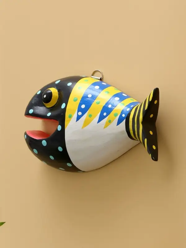 Панно  Панно "Рыба-хищник" дерево 20х12х4 см, цв. разноцветный