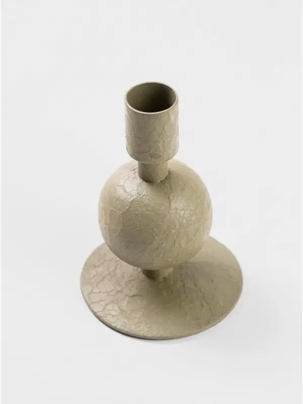 Подсвечник на 1 свечу &laquo;Кипарис&raquo;, с 1 сферой, 7.5&times;7.5&times;11.5 см