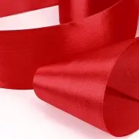 Лента атласная, 75 мм, 23&plusmn;1 м, красная №26