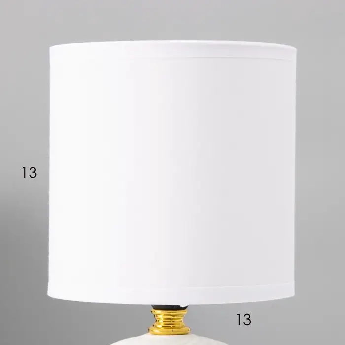 Настольная лампа с абажуром RISALUX &laquo;Рионфо&raquo;, Е14, 40 Вт, белый, 13&times;13&times;26 см