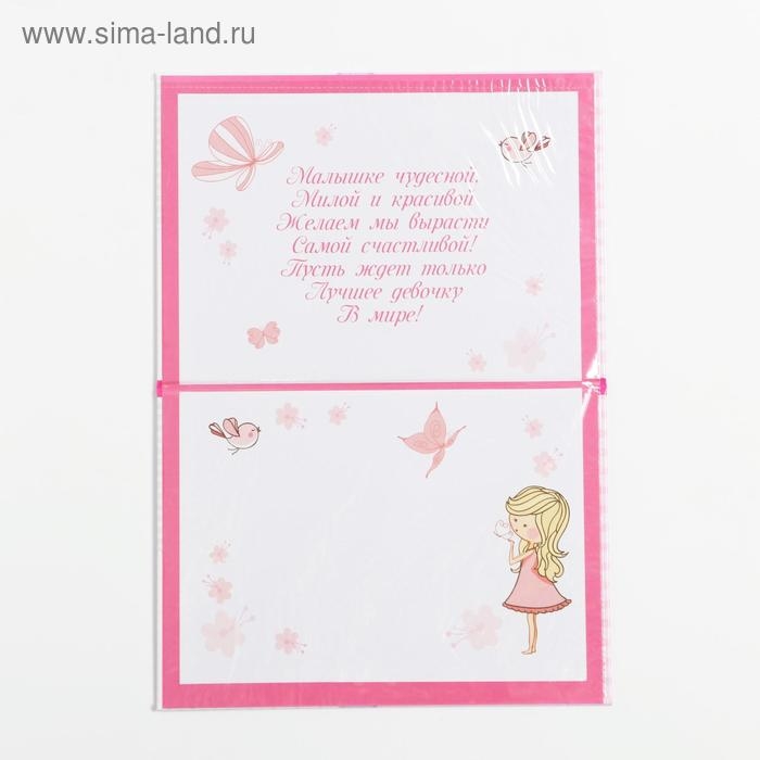 Папка для свидетельства о рождении малышки «Зайка», А5 Папка для свидетельства о рождении малышки «Зайка», А5