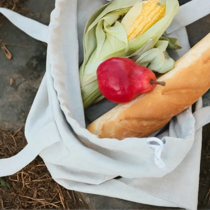 Сумка шоппер небелёный SL HOME Light shopper, 53&times;45 см, 100% лён, 200 г/м2