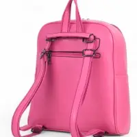 Рюкзак-сумка женский на молнии, с карманами, размер 27&times;9.5&times;32 см, фуксия