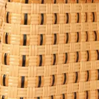 Сумка плетёная, 40&times;20&times;55 см, пластик, бежевая