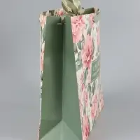Пакет ламинированный с лентой &laquo;Счастья&raquo;, цветы, L 40&times;11.5&times;31 см