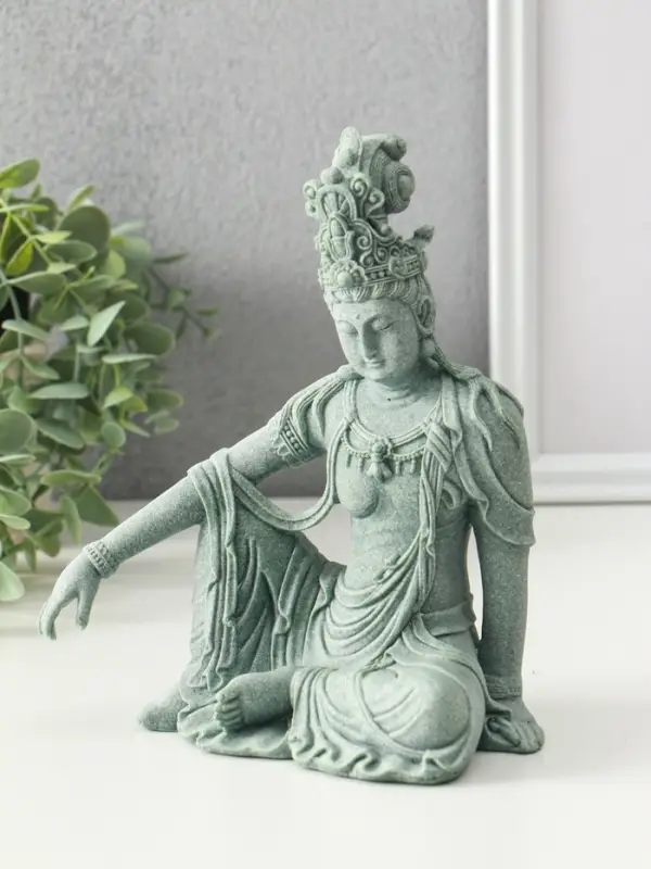 Фигурка песчаник &laquo;Богиня Гуань Инь&raquo;, 10&times;17&times;19.5 см