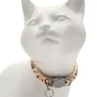 Набор ошейников для кошек &laquo;Лапки&raquo;, 19-32&times;1 см, 2 шт.