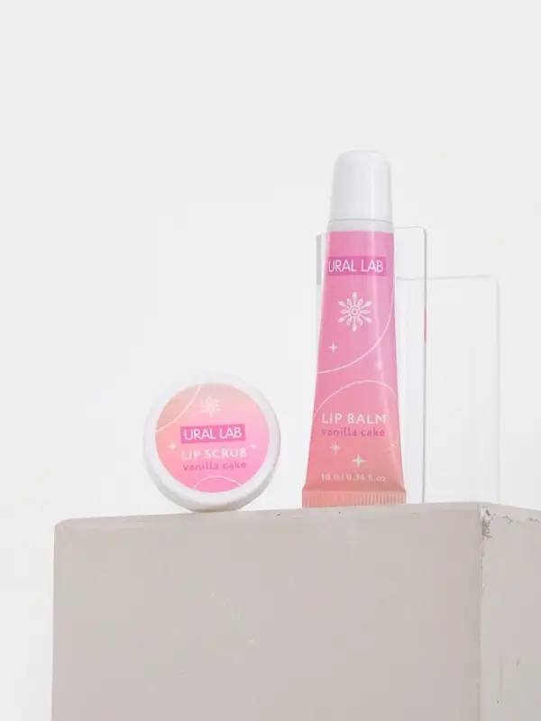 Подарочный набор новогодний Winter Fantasy, бальзам и скраб для губ, URAL LAB Подарочный набор новогодний Winter Fantasy, бальзам и скраб для губ, URAL LAB