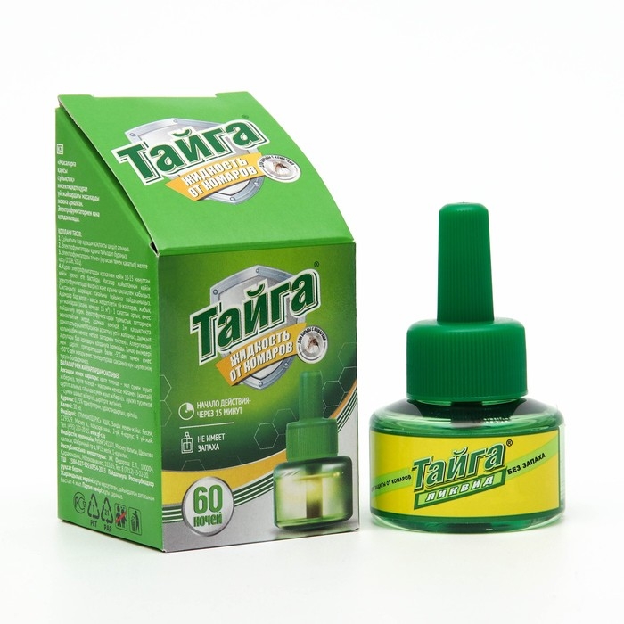 Дополнительный флакон-жидкость  Дополнительный флакон-жидкость "Тайга Ликвид", от комаров, 60 ночей