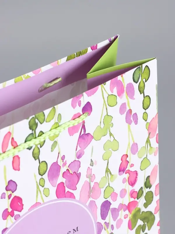 Пакет подарочный ламинированный "Счастья" 26 х 12 х 32 см