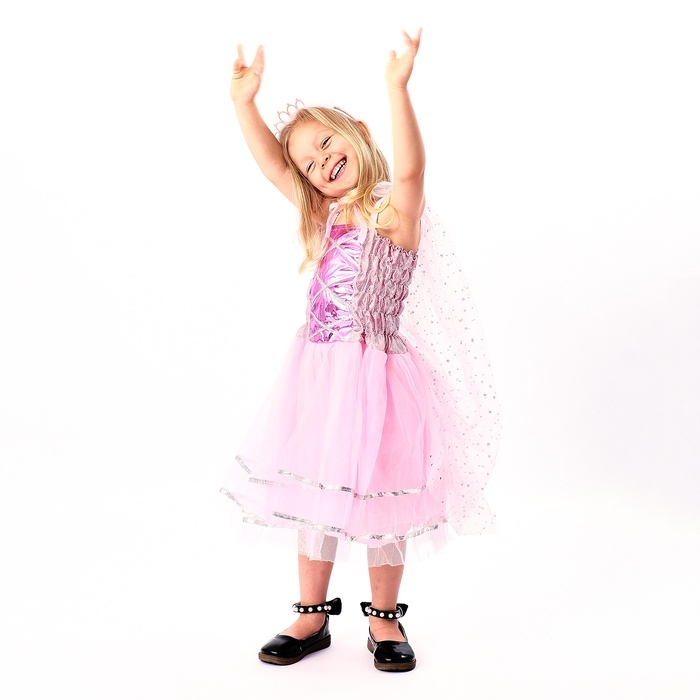 Карнавальный костюм  Карнавальный костюм "Красивая принцесса" рост 104-134 см, платье, накидка, ободок