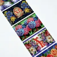 Термонаклейки на 7 яиц &laquo;Цветы&raquo;, на пасху