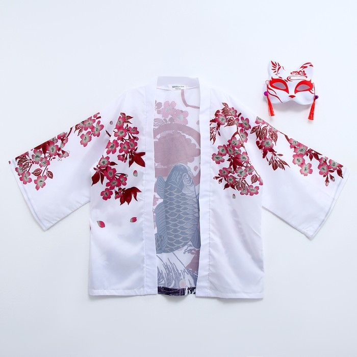 Карнавальный набор «Кицунэ: рыба кои», р. 44–52: маска, хаори Карнавальный набор «Кицунэ: рыба кои», р. 44–52: маска, хаори