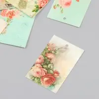 Набор бирок для подарков, цветов «Винтаж», 10 шт. (5 видов), картон, 4×6 см Набор бирок для подарков, цветов «Винтаж», 10 шт. (5 видов), картон, 4×6 см