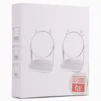Зеркало с подставкой &laquo;Кошка&raquo; 16.5&times;22&times;11.7 см, (d=14.5 см), МИКС