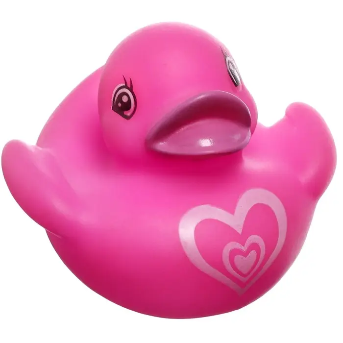 Резиновые игрушки для ванны Крошка Я &laquo;Уточки сердечки&raquo;, в наборе 3 шт., МИКС