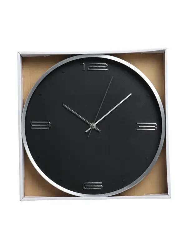 Часы настенные классические &laquo;Марша&raquo;, d=30 см, 30&times;30&times;4 см, чёрные