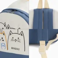 Рюкзак школьный на молнии, с карманами, с рисунком, размер 30&times;14&times;43 см, синий