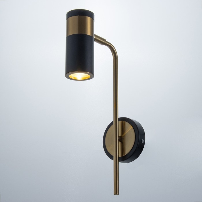 Бра "Техно" Е27 40Вт золото-черный 21х10х38см