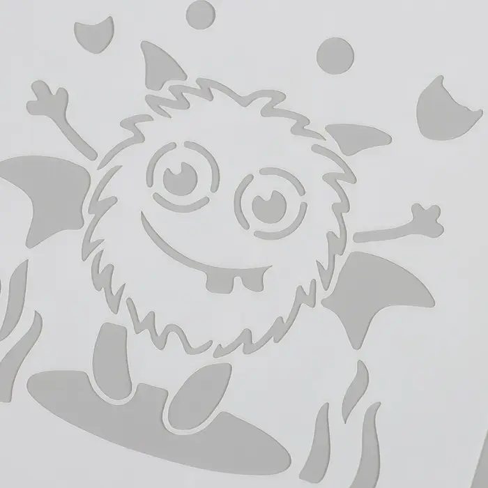 Трафарет пластик  Трафарет пластик "Инопланетянин" 15х15 см