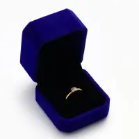 Футляр под кольцо, серьги &laquo;Геометрия&raquo;, бархатный, 5&times;5.5&times;4 см, синий