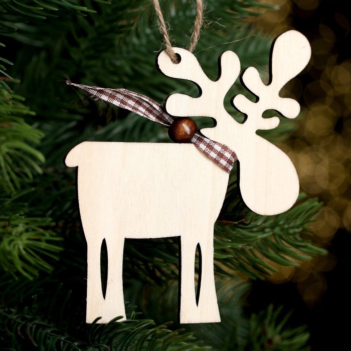 Подвеска новогодняя «Смешной олень», МИКС Подвеска новогодняя «Смешной олень», МИКС