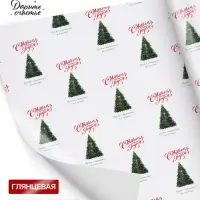 Бумага упаковочная глянцевая &laquo;Пусть сбываются все мечты&raquo;, 60&times;90 см