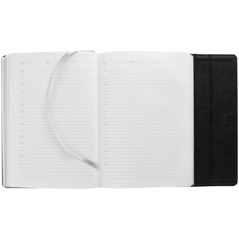 Ежедневник Flap на заказ, недатированный, черный Ежедневник Flap на заказ, недатированный, черный