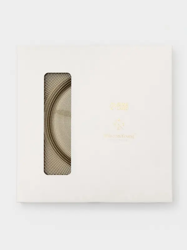 Тарелка подстановочная WY, d=33 см, стекло, золотистая