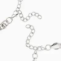 Браслет "Стиль" (набор 3шт) плетение, звенья, цвет белый в серебре