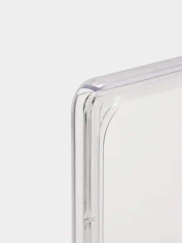 Рама из ударопрочного пластика с закругленными углами А4, без протектора, прозрачная