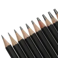 Набор карандашей чернографитных, 11 штук (14 В, 12 В, 10 В, 8 В, 6 В, 5 В, 4 В, 3 В, Н, 2Н, 4Н)