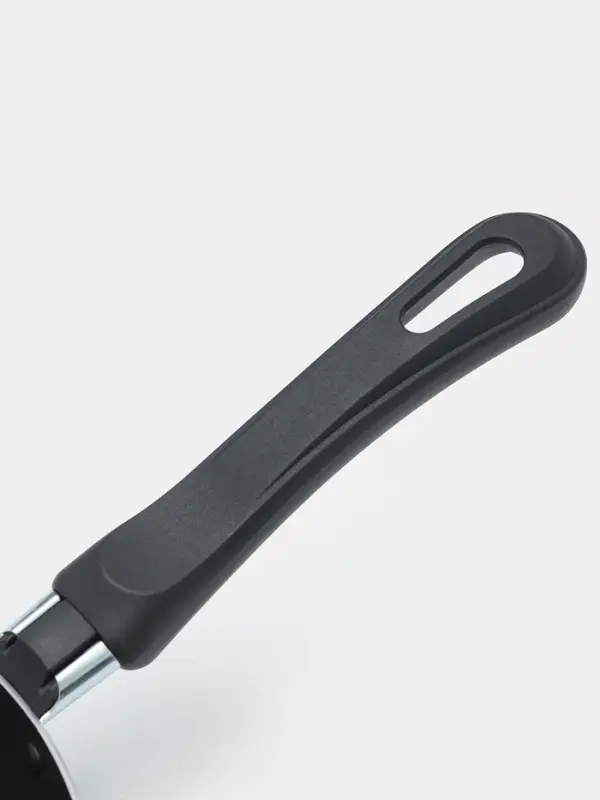 Сковорода Consul, d=24 см, пластиковая ручка, стеклянная крышка, антипригарное покрытие, алюминий, чёрная