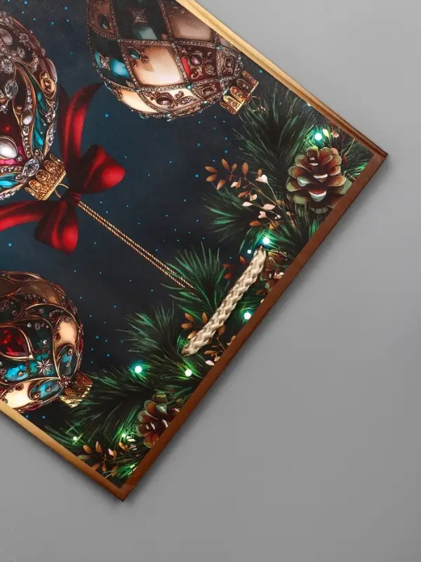 Пакет подарочный новогодний ламинированный, «Подарки» , 18×10×22.3 см Пакет подарочный новогодний ламинированный, «Подарки» , 18×10×22.3 см