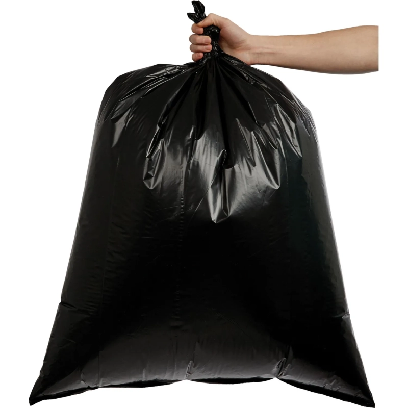 Мешки для мусора ПВД 120л 40мкм 10шт/рул черные 70x108см Удачные Супер_СПБ