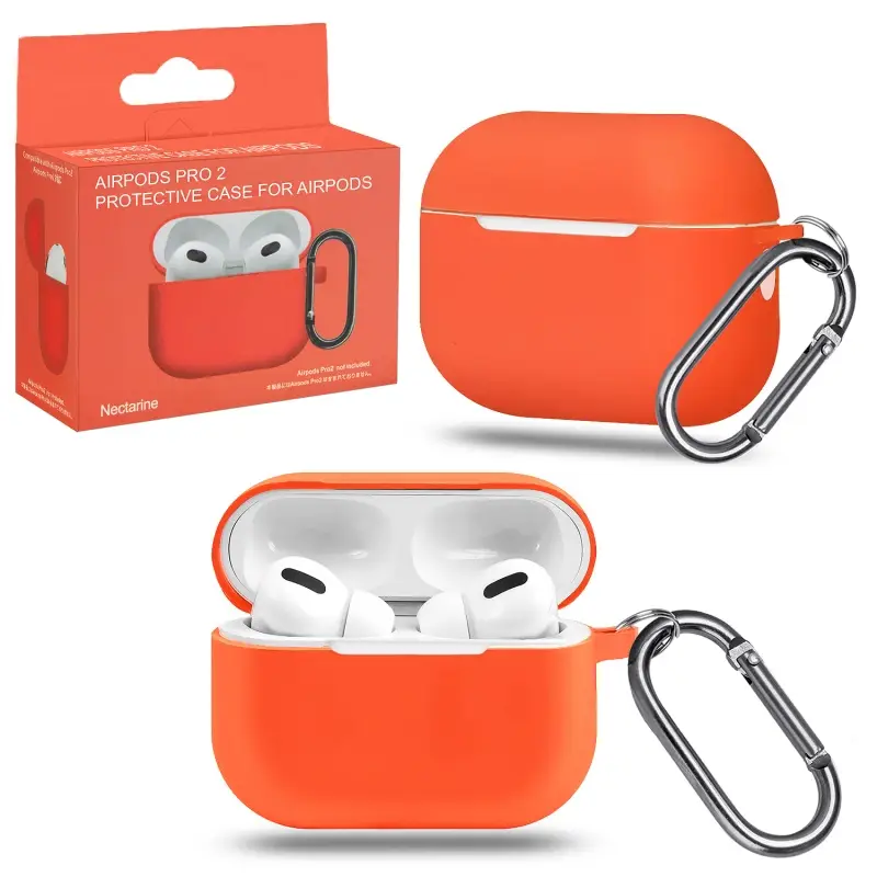 Чехол для AirPods Pro 2 с карабином №5 Nectanne (только для версии Lightning)